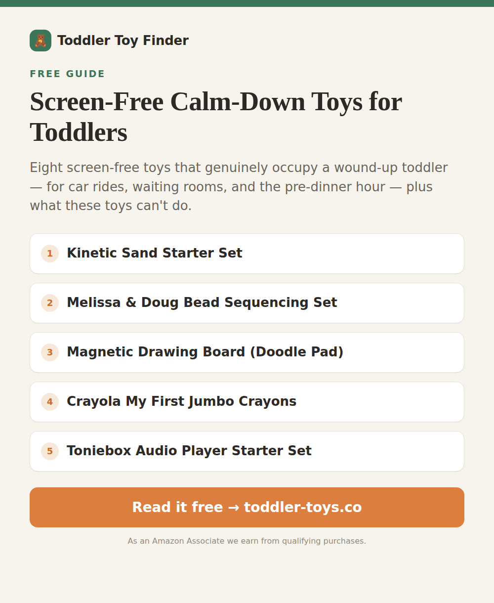 Screen-Free Calm-Down Toys for Toddlers