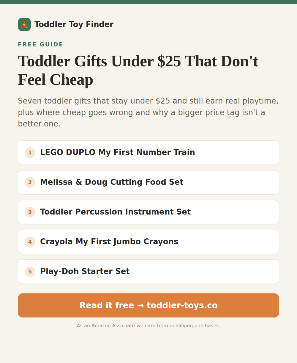 Genuinely Good Toddler Gifts Under $25